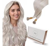 Hetto Extensiones Pelo Natural Nano Ring Rubio 60 cm Extensiones de Cabello Humano Nano Ring Remy Invisibles Pelo Natural Nanoring Rubio 50s/50g #60
