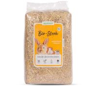 Heu-Heinrich® Paja orgánica del parque natural del bosque de Turingia - lecho para establo o recinto - para roedores, conejos, cobayas, hámsteres, ratones, tortugas y otros animales pequeños (4 kg)