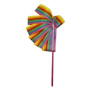 HEUchuan Cinta de Baile con Barra de Mano Cintas Coloridas de Gimnasio 2M/4M, Cinta Baile, Arte gimnástico rítmico, Serpentina Ballet, Varilla giratoria for Entrenamiento Gimnasia(Colorful,4M)