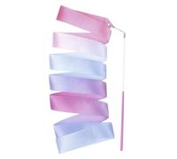 HEUchuan Cinta de Baile con Barra de Mano Cintas de Baile 2M, Chica rítmica, Arte, Gimnasia, Ballet, Streamer, Varilla giratoria, Cinta Entrenamiento Deportivo for Bailarina(Color 3)