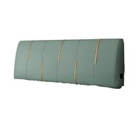 HEUchuan Funda de Cuero para cabecero Funda de Cuero for cabecero Cama con Esponja, cojín Grueso y Resistente for Doble, Almohada Apoyo for la Espalda for Tatami(Green Blue-Tech Cloth,135 x 60 x 6cm)