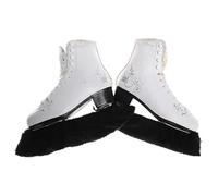 HEUchuan Funda para Patines de Hielo 1 Pair Ice Skating Figure Skate Blade Cover Soft Dustproof Shoes Covers Protector(Black XXL)