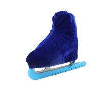 HEUchuan Fundas para Patines de Patinaje artístico Cubiertas for Botas de Patinaje artístico Profesional, Cubiertas for Zapatos patín Hockey sobre Hielo, Protectores for Ruedas(Blue,M (33-39 Yards))