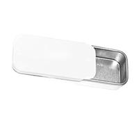 HEUchuan Lata metálica con tapa Caja de hojalata vacía rectangular 12 piezas, mini cajas for caramelos, pastillas, tarros con bisagras, organizador pequeño aluminio, caja almacenamiento(A1-6X3.5X1cm)