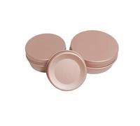 HEUchuan Lata metálica con tapa Latas de aluminio redondas vacías con tapa plateada, 5/10/15/20/30/50/60 g, envases for cosméticos, cajas metal, tarros cemento vacíos(60g,10pcs)
