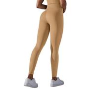 HEUchuan Leggings for Mujer, Pantalones de Yoga, Mallas Deportivas sin Costuras, Push up for Gimnasio, Entrenamiento for for Fitness para la práctica de Yoga(Earth Yellow,S)