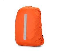 HEUchuan Mochila Impermeable Reflectante de 2 Piezas, 20 l, 35, 45 y 60, for Exteriores, Camping, Senderismo, Escalada para Acampar, Hacer Senderismo, Viajar(50-70L,Type A Orange)