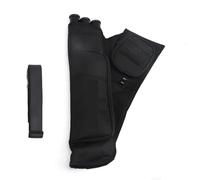 HEUchuan Portaflechas Carcaj de Tiro con Arco, carcaj 3 Tubos, Soporte for Flechas, Parte Trasera portátil, Mano Derecha, Izquierda for Tiro Arco(Black LH 1pc)