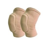 HEUchuan Rodilleras 1 par de Rodilleras Deportivas for Hombres, Mujeres y niños, Rodilleras Protectoras, Rodilleras for Baile, Yoga, Voleibol, fútbol, Correr, Ciclismo, Tenis(Beige,S)