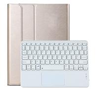 HEUCYL Estuche con Teclado para Lenovo Tab M10 10.1" (Modelo: TB-X505F/TB-X605F) Teclado Español Ñ Magnético Desmontable Bluetooth con Panel Táctil, Estuche Delgado Tipo Folio Inteligente,Gold 1