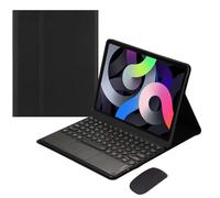HEUCYL Funda De Teclado para Tableta Xiaomi Pad 6/Pad 6 Pro De 11 Pulgadas 2023, Teclado Español Ñ con Panel Táctil Inalámbrico Desmontable, Funda Ultrafina con Soporte De PU & Ratón,Negro
