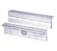 Heuer 110180 mordazas de tornillo de banco (mandíbulas protectoras en ángulo recto; planparalelo; imanes especiales integrados; adecuado para tornillo de banco de 180 mm; material: aluminio)