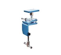 HEUER Abrazadera de bola - para tornillo de banco 100 mm/Compact 120 (dimensiones 12 x 8 x 28 cm, peso 2,8 kg, acero recubierto de polvo, azul) 119110