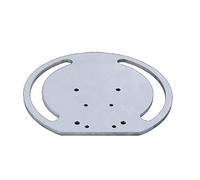 HEUER Adaptador de mesa de soldadura, para tornillo de banco con anchura de mordaza de 100/140 mm (diámetro exterior 340 mm, grosor 10, peso 5,7 kg, acero galvanizado) 197200