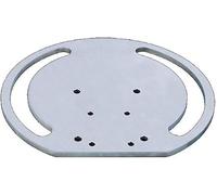 HEUER Adaptador de mesa de soldadura, para tornillo de banco con anchura de mordaza de 120/160 mm (diámetro exterior 340 mm, grosor 10, peso 5,7 kg, acero galvanizado) 197201