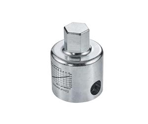 HEUER Cabeza hexagonal para tornillo de banco 140, incluye llave de husillo (dimensiones 5 x 6 x 0,35 cm, peso 0,35 kg, acero azul) 193140