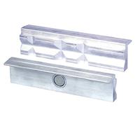 Heuer Horquillas de banco (mordazas de protección, aptas para tornillo de banco de 140 mm, una impresión de 90° en la parte superior, material: aluminio) 109140