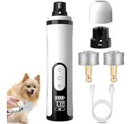 Heusom Groom Pro Nail Grinder Cordless with 3 Speeds & LED Light for Dogs and Cats, Dog Cat Nail Trimmer with Silent Groom & 2000mAh Long-Lasting Battery for Thick Nails