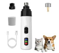 Heusom Silent Groom Pro Nail Grinder for Dogs, 2025 Upgraded Dog Nail Trimmer, Rechargeable USB Charging Pet Fingernail Grinder for Dogs and Cats (1 Set+1 Grinding Head)