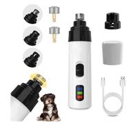 Heusom Silent Groom Pro Nail Grinder for Dogs, Dog Nail Grinder, Heusom Dog Nail Trimmer, Dog Nail Trimmers, Rechargeable USB Charging Pet Nail Grinder for Dogs and Cats (1 Set + 2 Grinding Head)