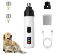 Heusom Silent Groom Pro Nail Grinder, Heusom Dog Nail Trimmer, Rechargeable USB Charging Pet Nail Grinder, Electric Dog Nail Clippers Pet Paws Grooming Smoothing Tool for Dogs and Cats (1PCS)