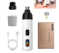 Heusom Silent Groom Pro Nail Grinder, Rechargeable USB Charging Electric Pet Nail Grinder, Pet Poochie Nail Grinder, Pet Paws Grooming Tool (Standard + 1 grinding head)