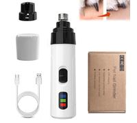 Heusom Silent Groom Pro Nail Grinder, Rechargeable USB Charging Electric Pet Nail Grinder, Pet Poochie Nail Grinder, Pet Paws Grooming Tool (Standard)