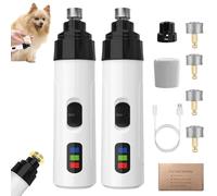 Heusom Silent Groom Pro Nail Grinder, Silent Groom Pro Nail Grinder, 2025 New Silent USB Rechargeable Pet Nail Grinder, Dog Nail Trimmers, Pet Paws Grooming Smoothing Tool (2 Set+4 Grinding Head)