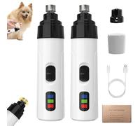 Heusom Silent Groom Pro Nail Grinder, Silent Groom Pro Nail Grinder, 2025 New Silent USB Rechargeable Pet Nail Grinder, Dog Nail Trimmers, Pet Paws Grooming Smoothing Tool (2 Set)