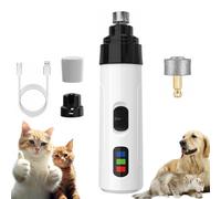 Heusom Silent Groom Pro Nail Grinder-Silent Groom Pro Nail Grinder, 2025 Upgraded Rechargeable USB Pet Trimmer & Clippers,Safe & Effective Portable Design (1 Set+1 Grinding Heads)