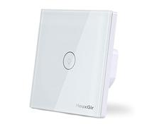 HeuxGir 86 x 86 mm Smart Lichtschalter,WiFi Touch Light Switch,with Controllable LED, Compatible con Alexa/Google/Smart Lif Touch Lichtschalter