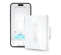 HEUXGIR Interruptor de Persiana WiFi Inteligente con Función Porcentual, Control de Voz y Temporizador, Compatible con Alexa/Google Home