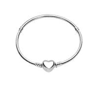 Hevdlt Pulsera de plata de ley 925 para mujer, pulsera de cadena de eslabones de serpiente, ideal como regalo de San Valentín, Día de la Madre, cumpleaños o Navidad para novia, esposa o mamá, 6,7in/17