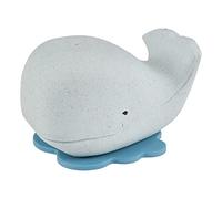 Hevea Ballena, Juguete para el baño Goma reutilizada en Azul Blizzard Blue, de Origen Vegetal, Libre de plásticos, ecológico y sin BPA.