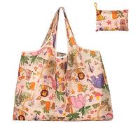 Heveer Bolsa de la Compra Plegable Bolsa de la Compra Reutilizable 50x66cm Bolsa Ecológica para Compras Animales del Bosque