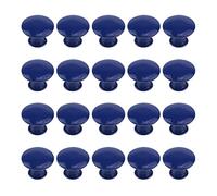 HEVSTIL Paquete de 20 pomos redondos de 30 mm, color azul marino, pomos para gabinetes de cocina, pomos para aparadores, cajones, armarios y cajones