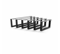 HEVVA Graz - Patas de muebles de 15 cm de altura, 20/25/30/35/40/45/50 cm - Patas para muebles, patas de armario, base para armario, sofá, sofá, cama o aparador | (1 x pata para muebles, negro, 30 cm)