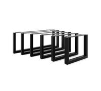 HEVVA Graz - Patas de muebles de 20 cm de altura, 20/25/30/35/40/45/50 cm - Graz - Patas para muebles, patas de armario, patas para armario, sofá, sofá, cama o aparador | (juego de 2 unidades, negro