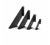HEVVA Lichttenberg - Soporte para estanterías (10/15/20/25 cm, 1 soporte, color negro, 20 cm)