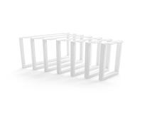 HEVVA Patas de muebles de 25 cm de altura de 20/25/30/35/40/45/50 cm | Graz | Patas para muebles, patas de armario, pie para armario, sofá, sofá, cama o aparador | (1 pata - blanco, 40 cm)