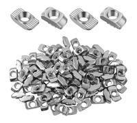 Hevysuo 100 Piezas Tuercas de Cabeza de Martillo,m8,Tuercas de Acero de Carbono,Tuercas En T,para Perfiles de ExtrusióN de Aluminio EstáNdar Europeo,40 Series