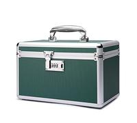 HEWEI WORKS Botiquin medicamentos casa, Medicinas y seguridad en el hogar, Caja multiusos equipada con cerraduras, Incluye caja de pastillero portátil de bolsillo (Green, mediano)