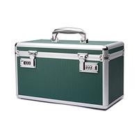 HEWEI WORKS Botiquin medicamentos casa, Medicinas y seguridad en el hogar, Caja multiusos equipada con cerraduras, Incluye caja de pastillero portátil de bolsillo (Green, grande)