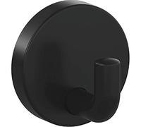 HEWI 477.90B010 90 477.90.010 - Colgador para abrigos (50 x 45 mm, poliamida), color negro mate