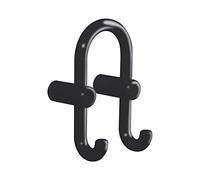 HEWI Gancho doble | poliamida negro 90 | 1 pieza | 801.90.040