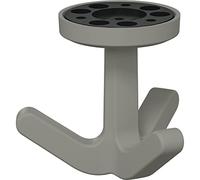 HEWI Gancho giratorio triple 477.94B030, elástico, plástico TPU gris roca mate
