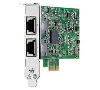 Hewlett Packard Enterprise 1G 2x 332T Ethernet 2000 Mbit/s Interno - Accesorio de red (Interno, Alámbrico, PCI Express, Ethernet, 2000 Mbit/s, Aluminio, Verde)