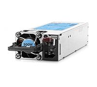 Hewlett Packard Enterprise 500W Flex Slot Platinum - Fuente de alimentación (100-240 V, 50-60 Hz, 80 Plus Platinum, Servidor, Gris, Flex Slot)