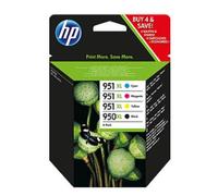 Hewlett Packard HP 950 X L/951 X L cartucho de inyección de tinta Combo Multi Pack CMYK, C2P43AE Pack 4 113909