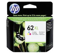 HP Cartucho de tinta original 62XL de alta capacidad tricolor